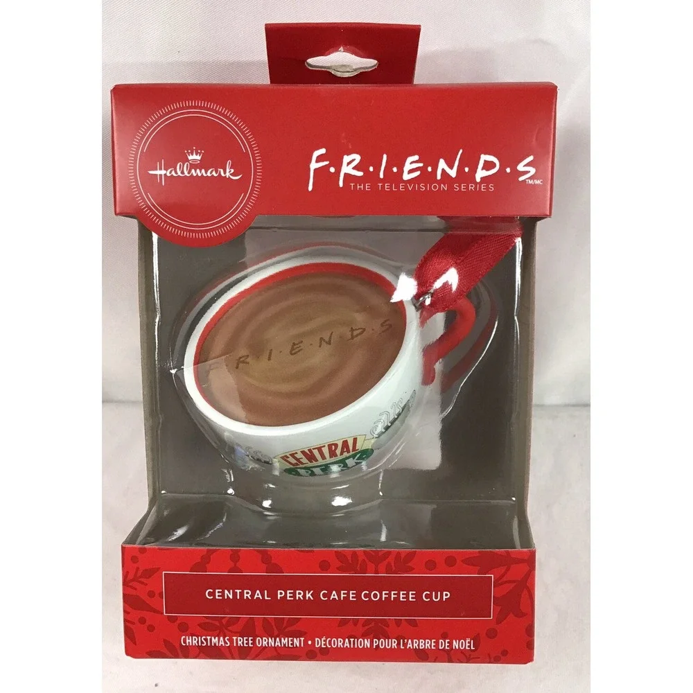 Hallmark Friends Central Perk Cafe Coffee Cup Christmas Tree Ornament New